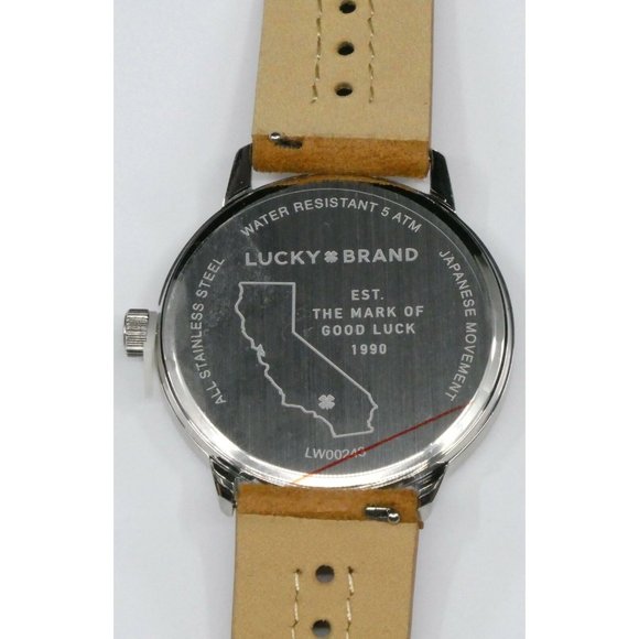 New Lucky Brand Men's Fairfax Tan Suede Strap - Picture 5 of 7